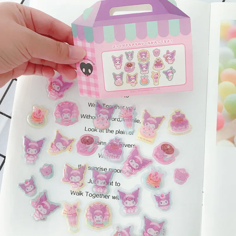 1pc cute melody pudding dog crystal three dimensional adhesive sticker package diy hand account mobile phone decoration stickers free global shipping