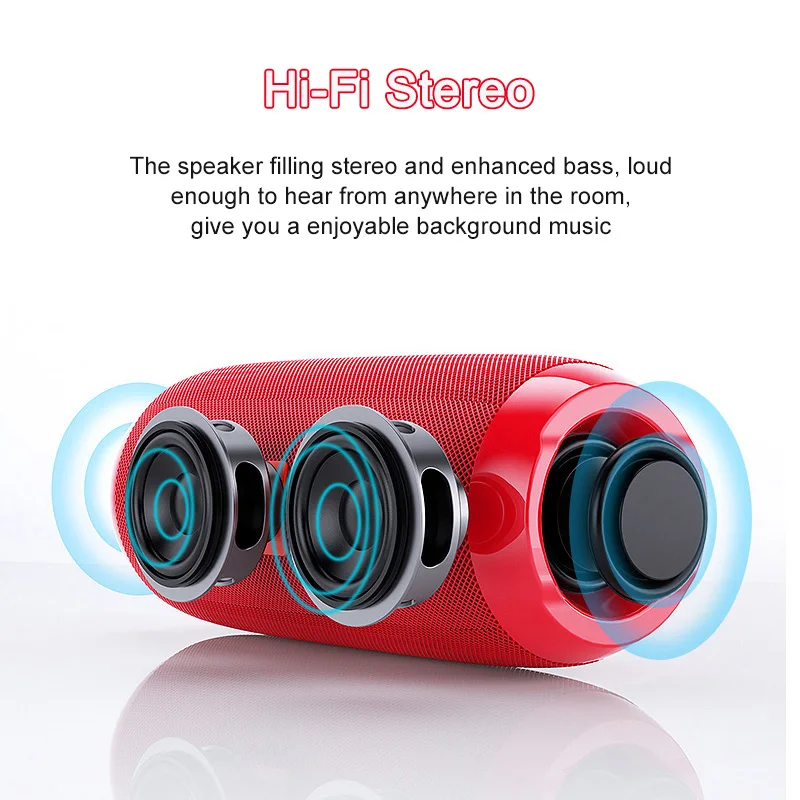 Bluetooth-колонки Altavoz портативная Водонепроницаемая акустическая система с