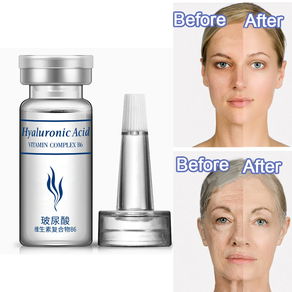 

BIOAQUA 10pcs/lot Hyaluronic Acid Essence Skin Care Serum Anti Wrinkle Anti Aging Moisturizing Double Function Nutrient ampoule