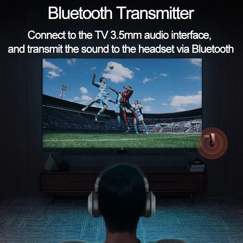 

JINSERTA Bluetooth 5.0 Receiver Transmitter 3.5mm AUX Hardsfree Audio Adapter for Car Home TV Headphones