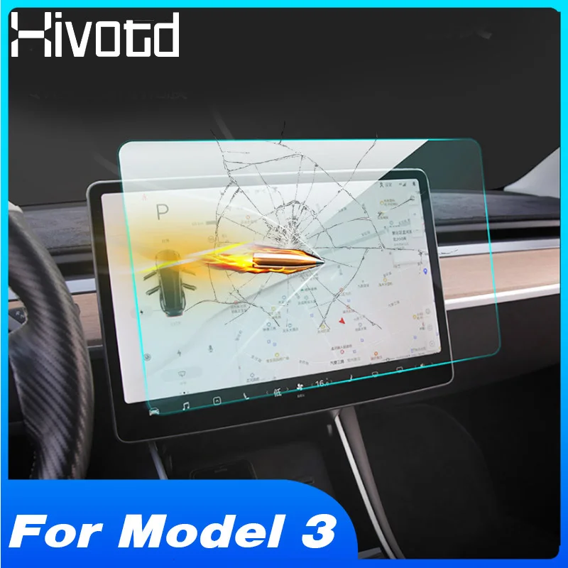 Hivotd для Tesla модель 3 автомобильный Стайлинг gps навигационный экран ЖК-экран