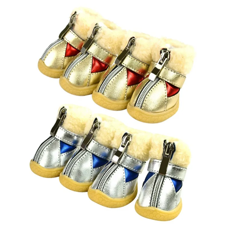 Модная обувь для собак водонепроницаемая маленьких резиновые носки кошек и