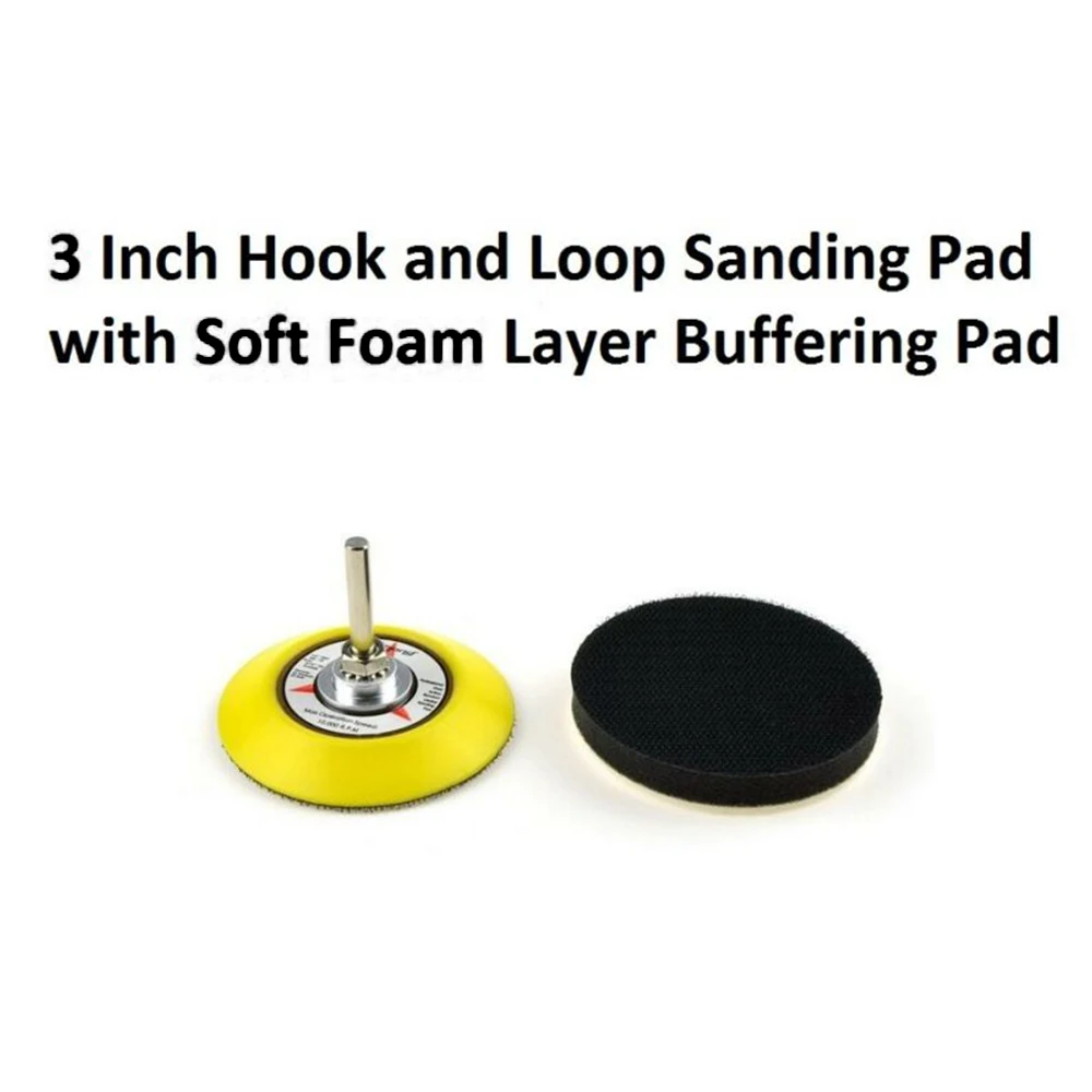 

Hook and Loop Sanding pad Soft Foam 6.35mm shank Sander Electric drill