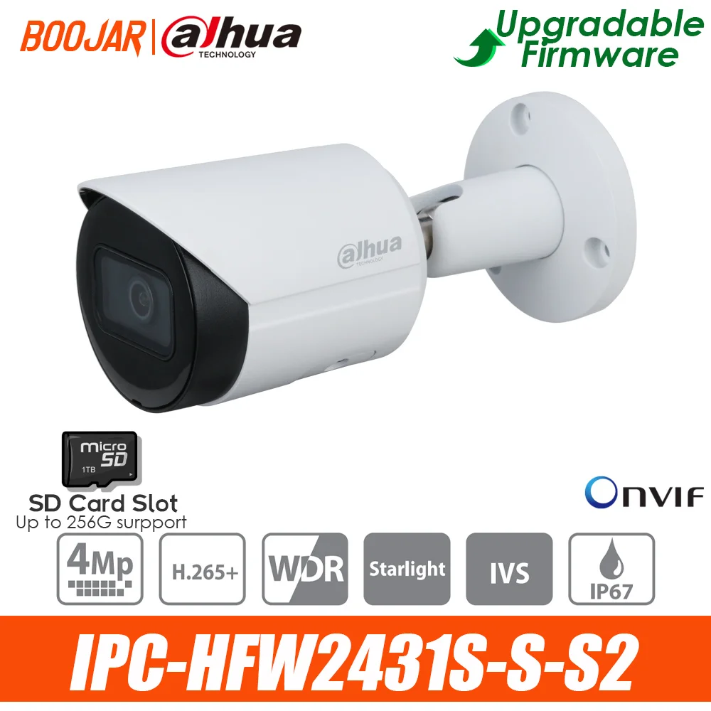 Dahua 4MP IP камера IPC HFW2431S S S2 Starlight WDR IR Bullet сетевая Поддержка POE обновленная версия