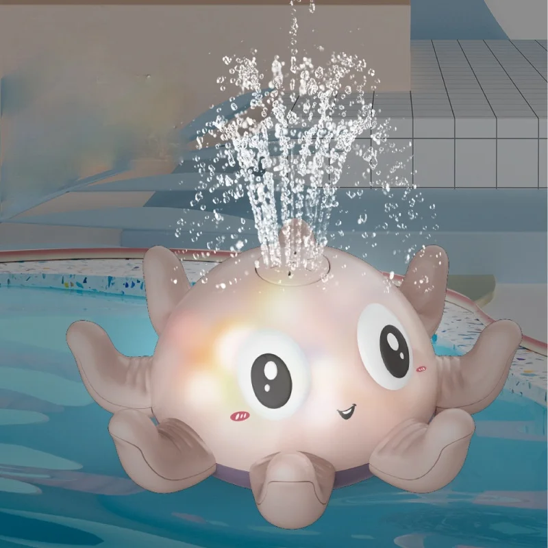 Cute Octopus Baby Bath Toys for Shower Bathtub Toy for Kids 2 To 4 Years Old Rotating Water Spraying Animal Toy