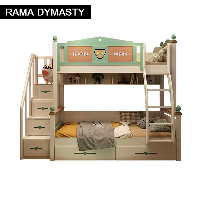 

Rama Dynasty full solid wood bed children bunk bed modern design new style kids bed