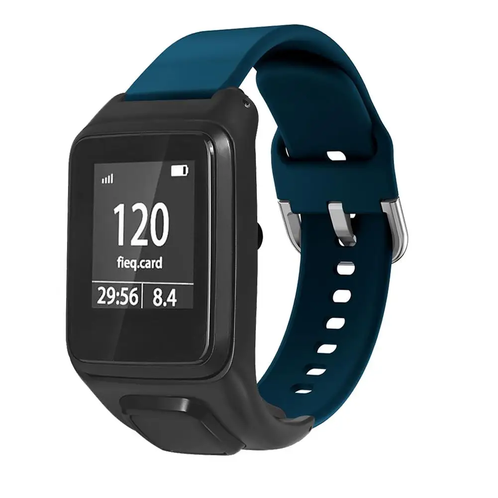 Для TOMTOM Runner 2 3 силиконовый сменный ремешок для часов Смарт-часы аксессуары для TOMTOM Adventurer Series Spark Series