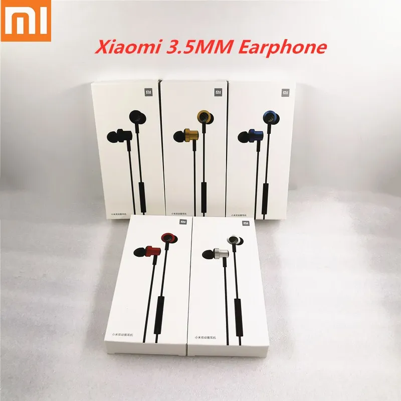 Наушники вкладыши Xiaomi Mi 3 5 мм двойные динамические наушники с микрофоном для 10T Pro