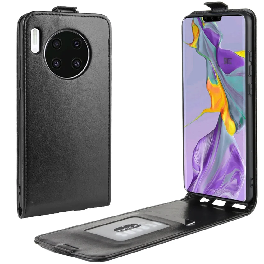 

Новинка 2019, чехол для Huawei Mate 30, кожаный чехол-книжка для Huawei Mate 30, Вертикальный чехол, кожаный чехол-бумажник