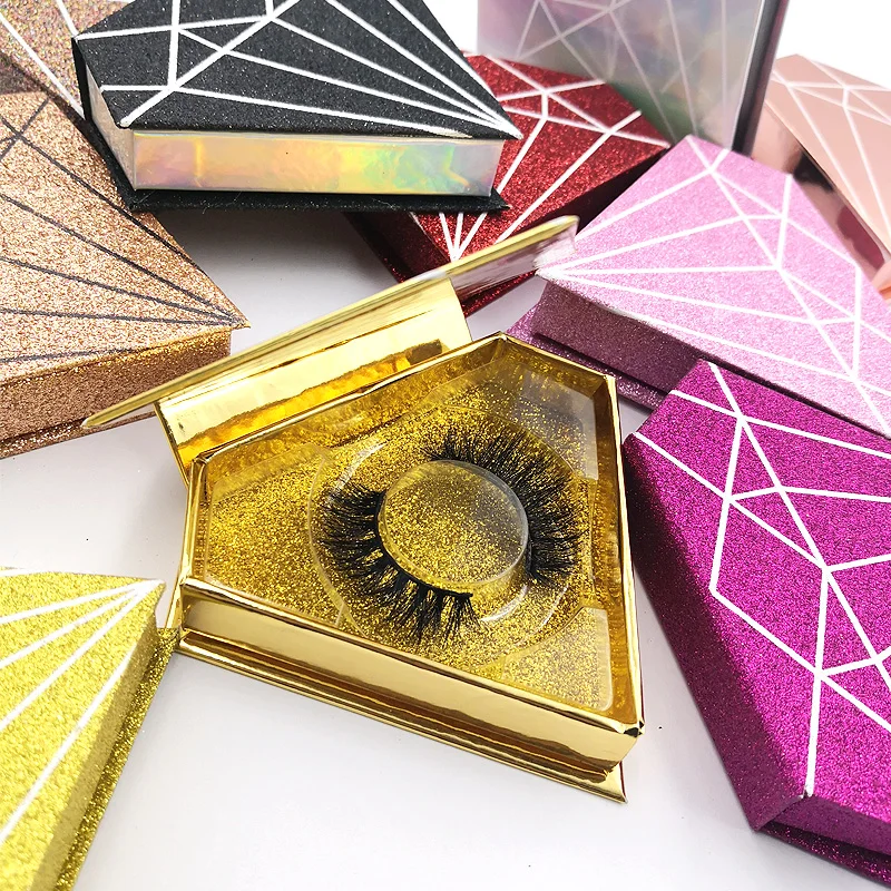 Новые ресницы 3d норковые ресница ручной работы Алмазная упаковка коробка