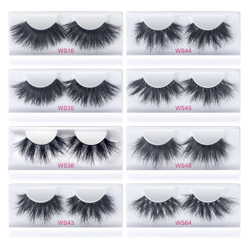 

25mm Mink Eyelashes Cruelty Eyelash Natural Wispy Fluffy Dramatic False Eyelashes Volume Fake Lashes Extension Handmade Lashes