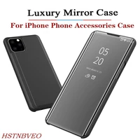 smart mirror phone cover for iphone 7 8 plus 11 12 pro max 11 12 pro case smart cover for iphone x xr xs max phone case