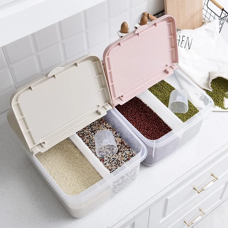 Контейнер для хранения муки и риса 24 кг герметичный пластиковый контейнер