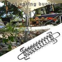 5pcs stainless steel wind rope buckle spring hook buckle high strength steel rope buckle for camping pro fixed hook tarps tent