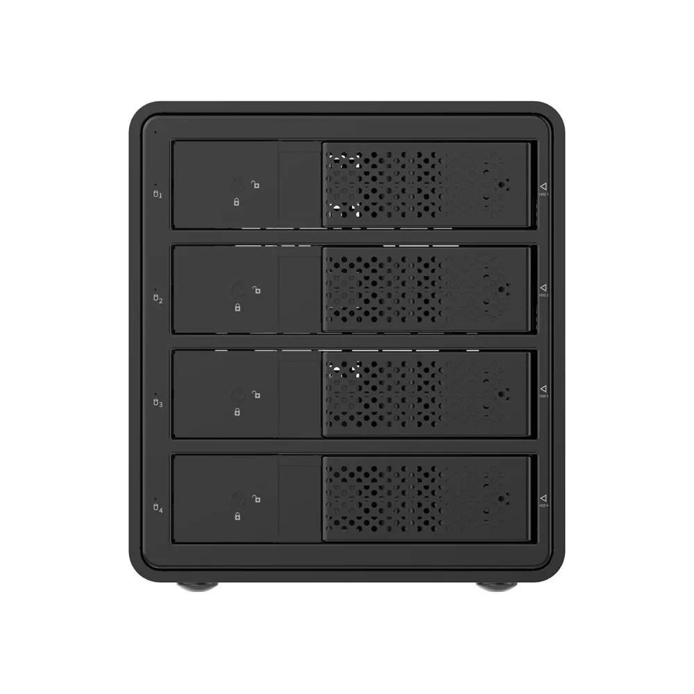 ORICO алюминиевый 4 bay 3,5 дюймовый корпус HDD USB3.0 для SATA HDD вспомогательное устройство 64 ТБ HDD док-станция для портативных ПК