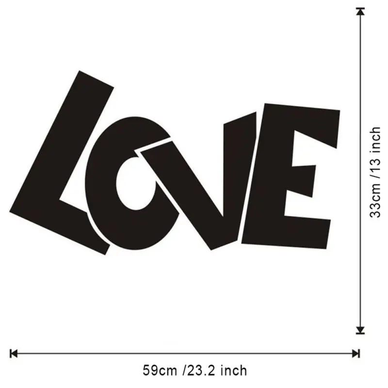 Высокое Качество любовник любовь черный резной стикер на стену самоклеющиеся