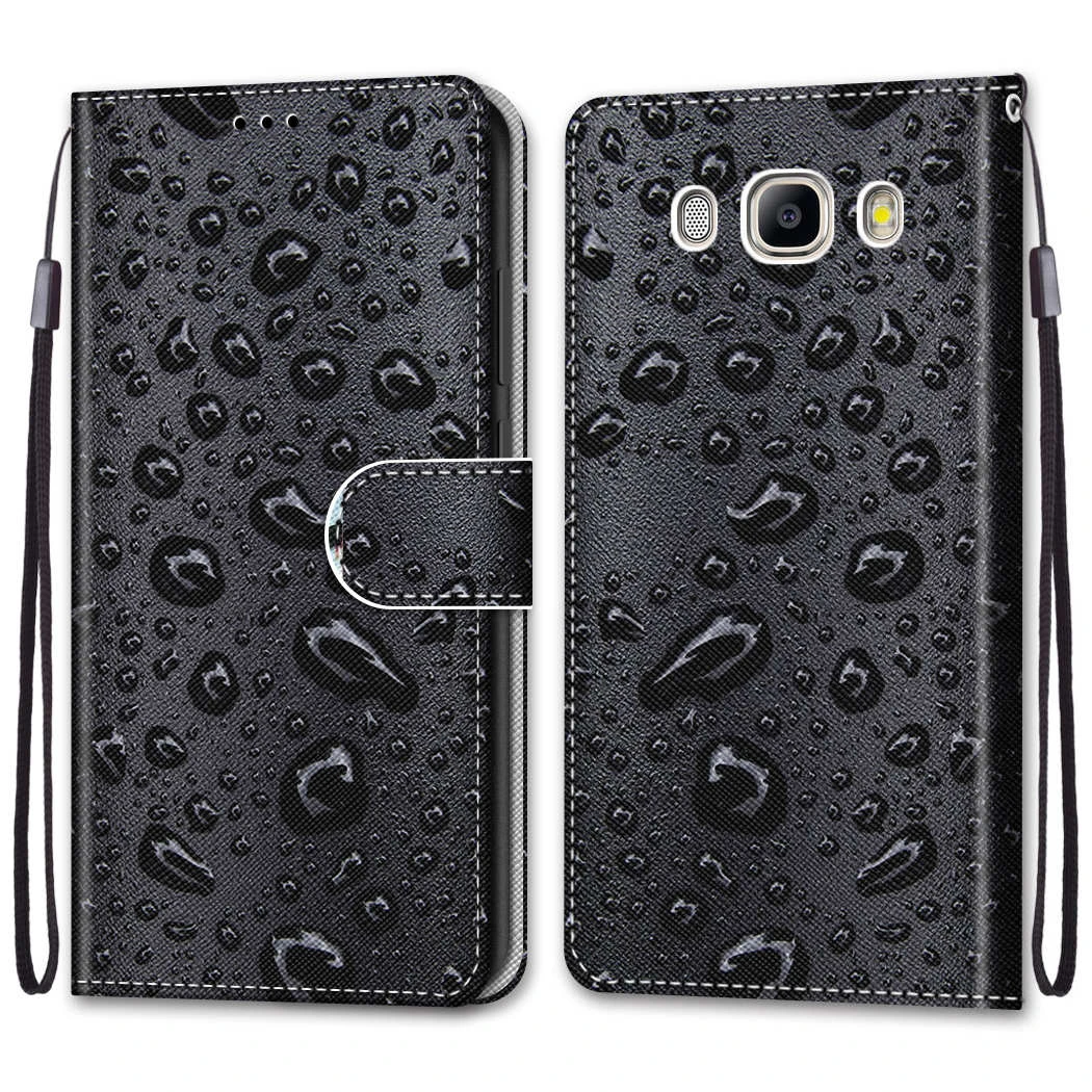 Кожаный флип-чехол для Samsung Galaxy J5 2016 J510 чехлы 3D бумажник держатель карт подставка