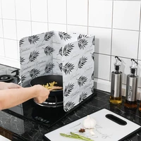 kitchen gadgets aluminum protection screen foldable kitchen hob gas stove deflector frying pan oil splash protection screen tool
