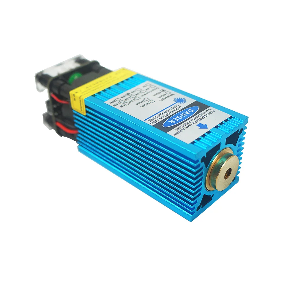 Diode Laser Module TTL PMW Mix Control 405NM 450NM Blue Purple Head for Desktop Wood Engraving Machine | Инструменты