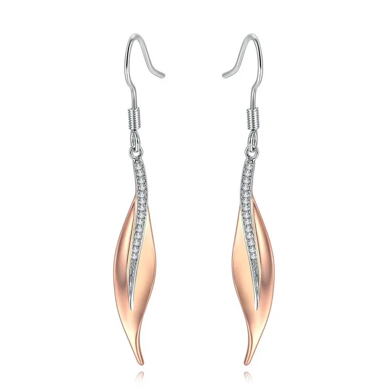 Женские длинные серьги подвески с перьями серебро 925 пробы|Серьги-подвески| |