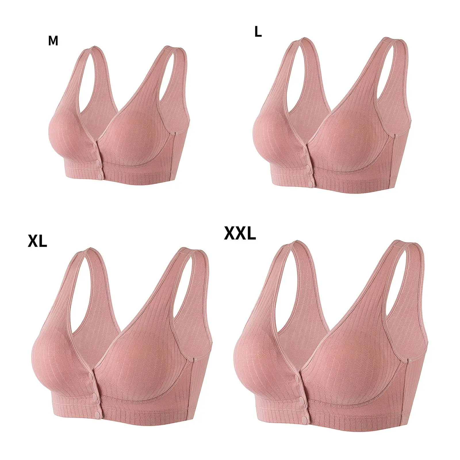 

Mother Cotton Nursing Bra Breathable Breastfeeding Bras For Women Maternity Brassiere Plus Easy Feeding Bra For Home Wire Free