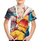 _ 2020 летняя детская 3D футболка с японским Аниме One Punch Man, детская модная футболка, футболки для мальчиков и девочек, топы