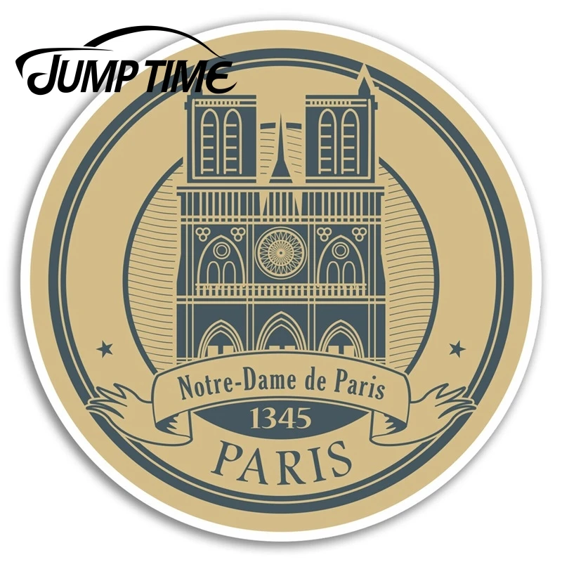 Виниловая наклейка с надписью время скачка для Парижа Нотр-Дам французская