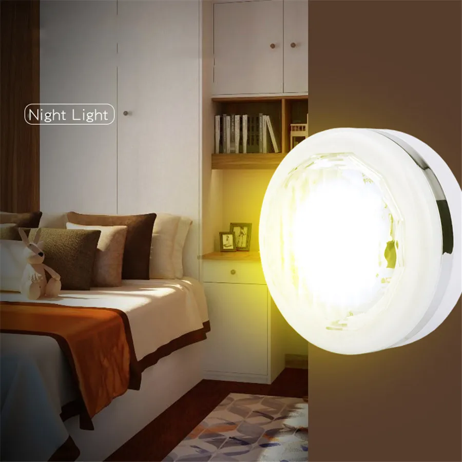 

Battery Powered Led Under Cabinet Light Night Lamp DC4.5V Dimmable Home Lighting Stairs Wardrobe Showcase (White 4000K)
