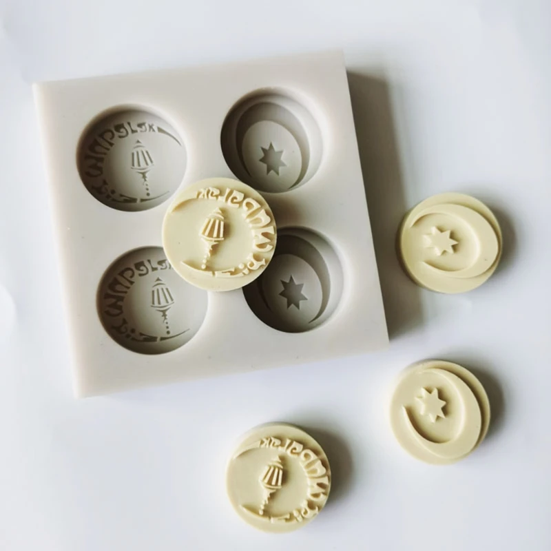 

DIY Eid Mubarak Arabic Font Silicone Cake Fondant Mold Cookie Chocolate Sugar Craft Mould Handmade Baking Tools