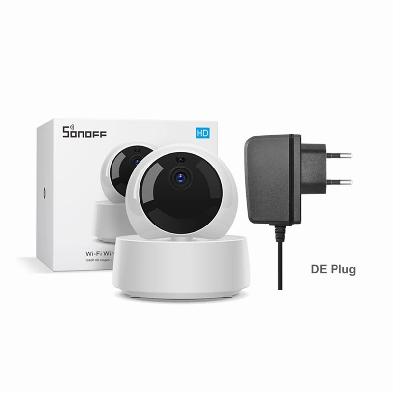 EU PLUG SONOFF GK-200MP2-B, умная Мини Wifi камера, беспроводная, 1080 P, HD IP камера, 360 IR, ночное видение, детский монитор, камера наблюдения s - Цвет: EU PLUG