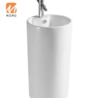 convenient sanitary wares bathroom hand wash basin with pedestal