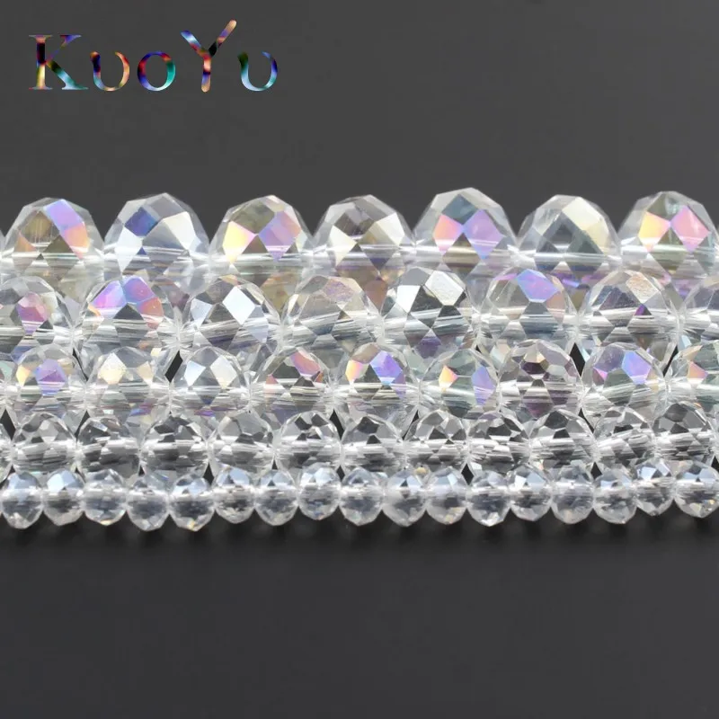 Оптовая продажа граненые AB прозрачные стеклянные бриллианты 4 6 8 10 12 мм выберите