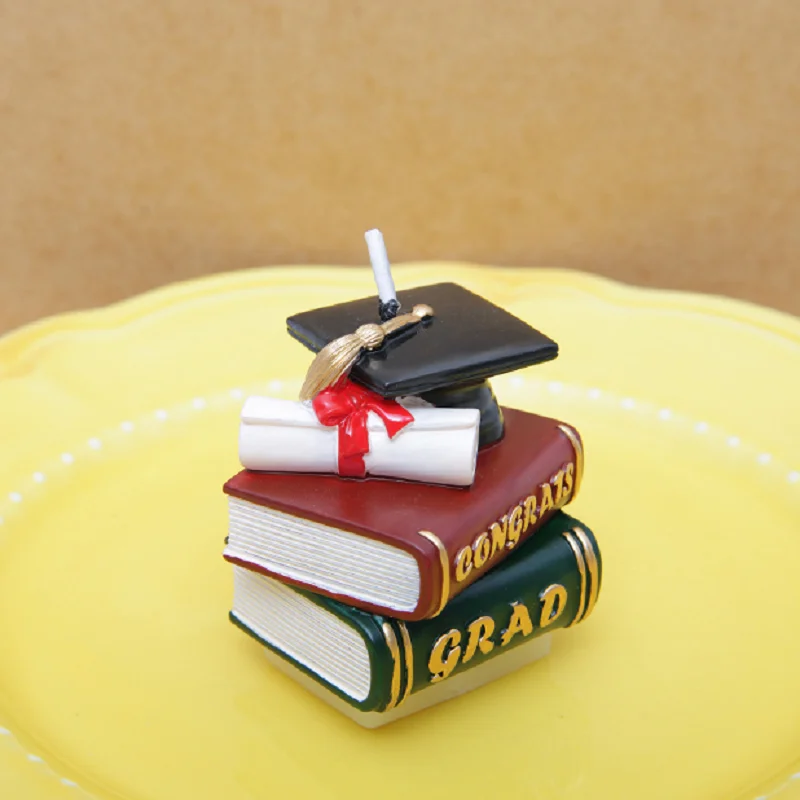 2021 Новый празднование выпускного книга свечи доктор шапка торт ко дню рождения
