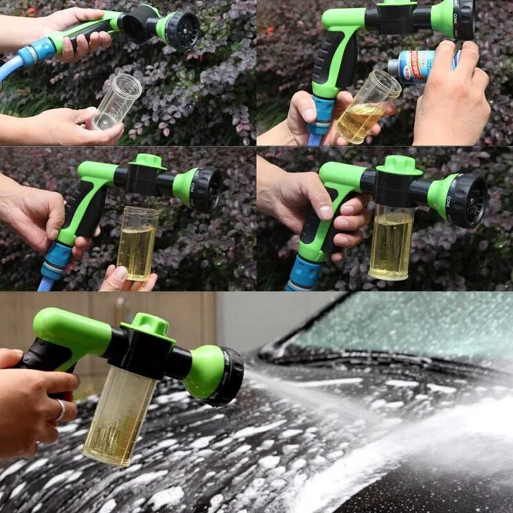 Пенный водяной пистолет высокого давления для мытья автомобиля водяной пистолет для очистки пены распылитель пистолет для мытья автомобиля полива растений душ для домашних животных