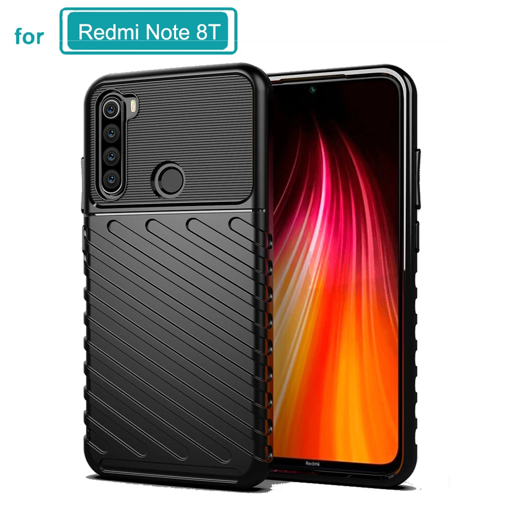 Задняя крышка для Xiaomi Redmi Note 8T защитный силиконовый чехол из ТПУ в полоску