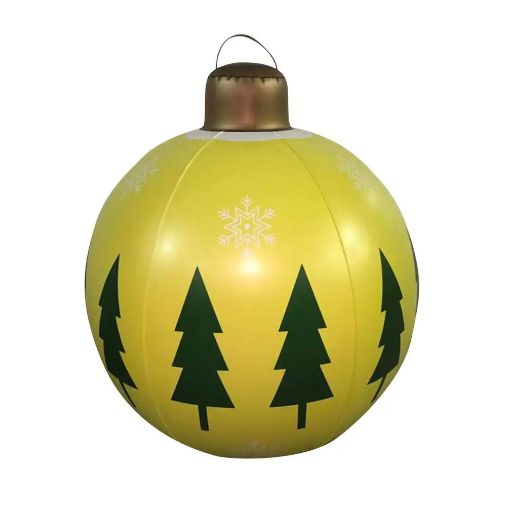 

Рождественский шар из ПВХ, 21,6 дюйма, уличные рождественские декоративные шары для украшения елки, новогодний декор для внутреннего дворика