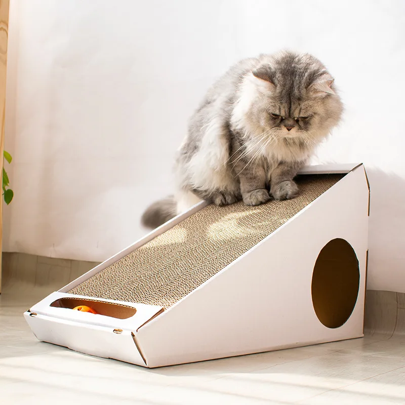 

Vertical Boxed Cat Scratch Board Combination Corrugated Paper Vertical Cat Scratch Board Grinding Claw Rest Dual-purpose Cat
