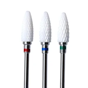 19 типов керамический сверло для ногтей для электрической дрели, маникюрный аксессуар, керамический фреза, пилка для ногтей, инструмент для маникюра