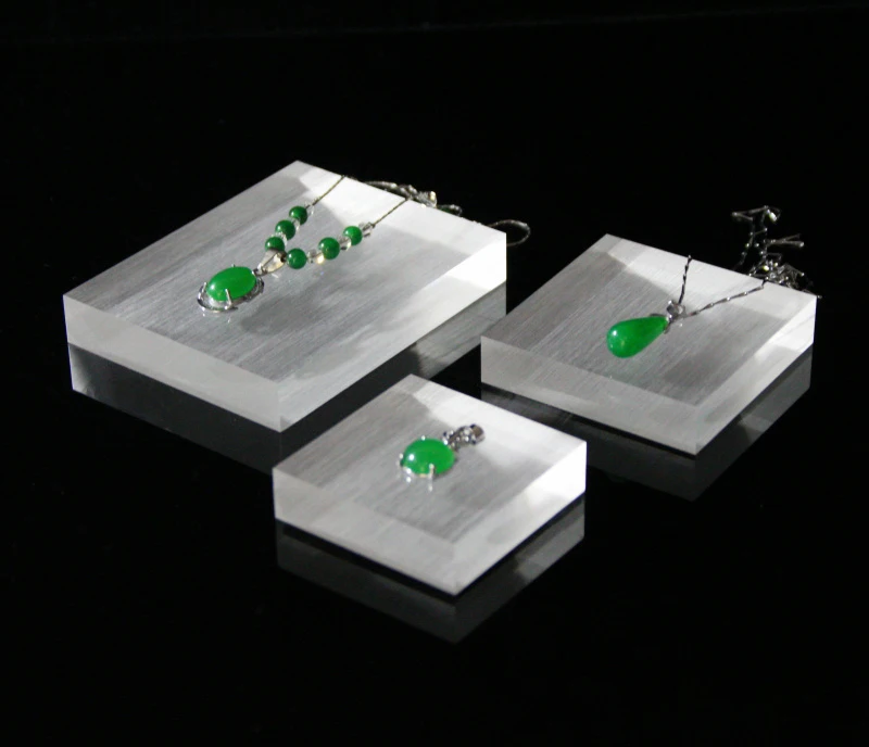 

Custom acrylic stamps block sheet Jewelry tray bracelet stand for cosmetic perfume charms organizer holder display pendnat pad