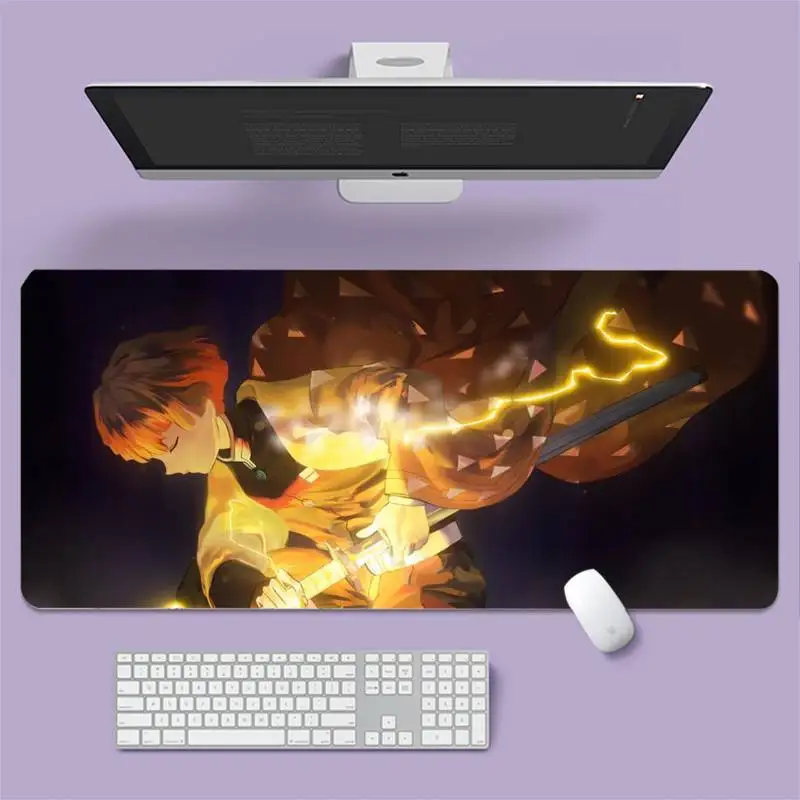 

The blade that cleaves the demons of Zenitsu Agatsuma Laptop Anime Large gaming laptop XL non-slip rubber computer mouse pad