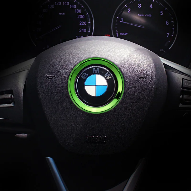 ABS steering wheel trim decorative center emblem frame sticker accessories for M3 M5 E36 E46 E60 E90 E92 BMW X1 F48 X3 X5 X6 F10 |