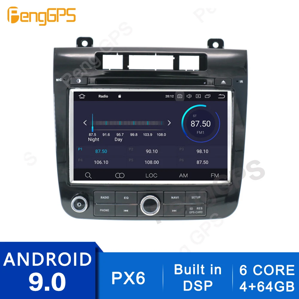 Автомагнитола 2 Din 4 Гб + 64 ГБ Android 10 0/9 0 для V W Touareg 2010 2017 GPS навигация CD DVD плеер