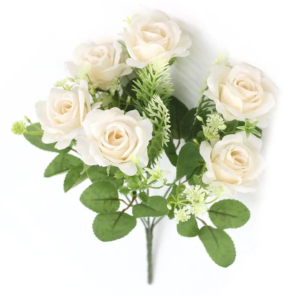 

Artificial Flowers Silk Peony Rose Wedding Vases For Home Decor Plants Fake Craft Bouquet DIY Gifts Accessories Bride Foam Y3B4