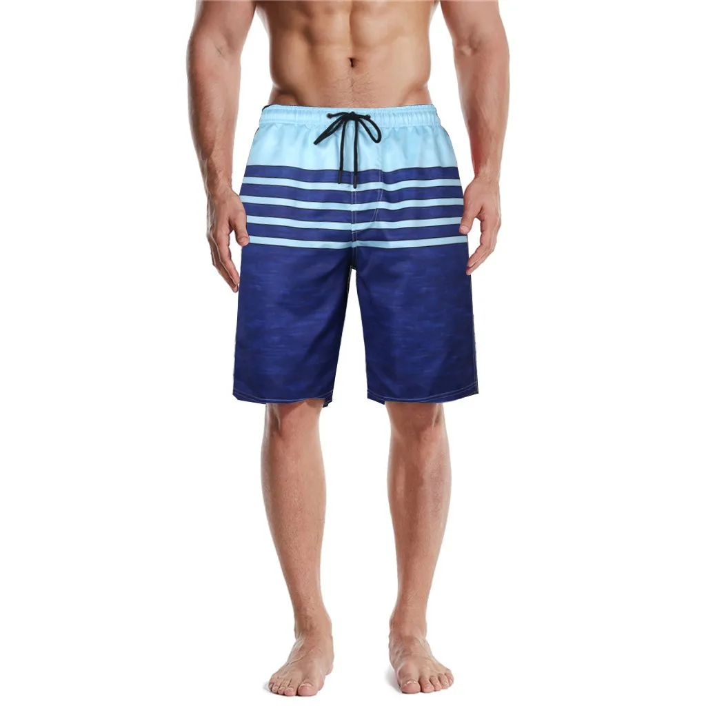 Мужские шорты для серфинга Летние плавки с 3D принтом повседневные спортивные