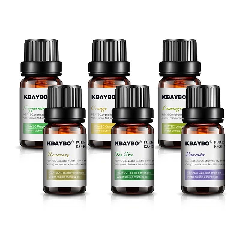 Essential Oils for Diffuser Aromatherapy Oil Humidifier 6 Kinds Fragrance of Lavender Tea Tree Rosemary Lemongrass Orange | Бытовая
