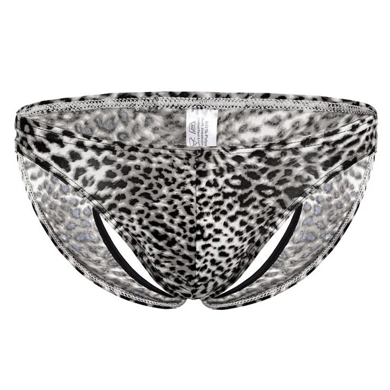 Мужское нижнее белье Jock ремень Сексуальная леопардовая расцветка низкая талия