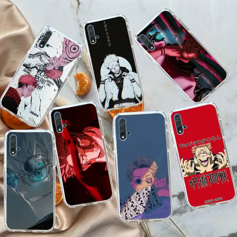 

Kento Nanami Jujutsu Kaisen Phone Case Transparent for Huawei honor P mate 40 20 30 10 50 i 9 x mate pro lite 8a