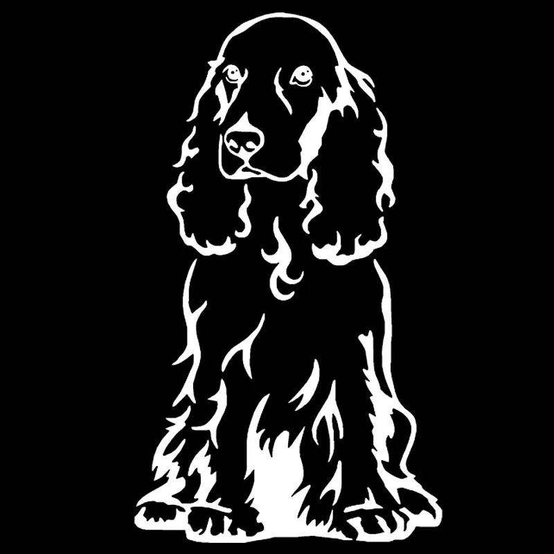 

Creative Cocker Spaniel Dog Car Sticker Fashion Bumper Window Motorcycle Bodywork Decal Cover Scratch Accessories KK15*9cm
