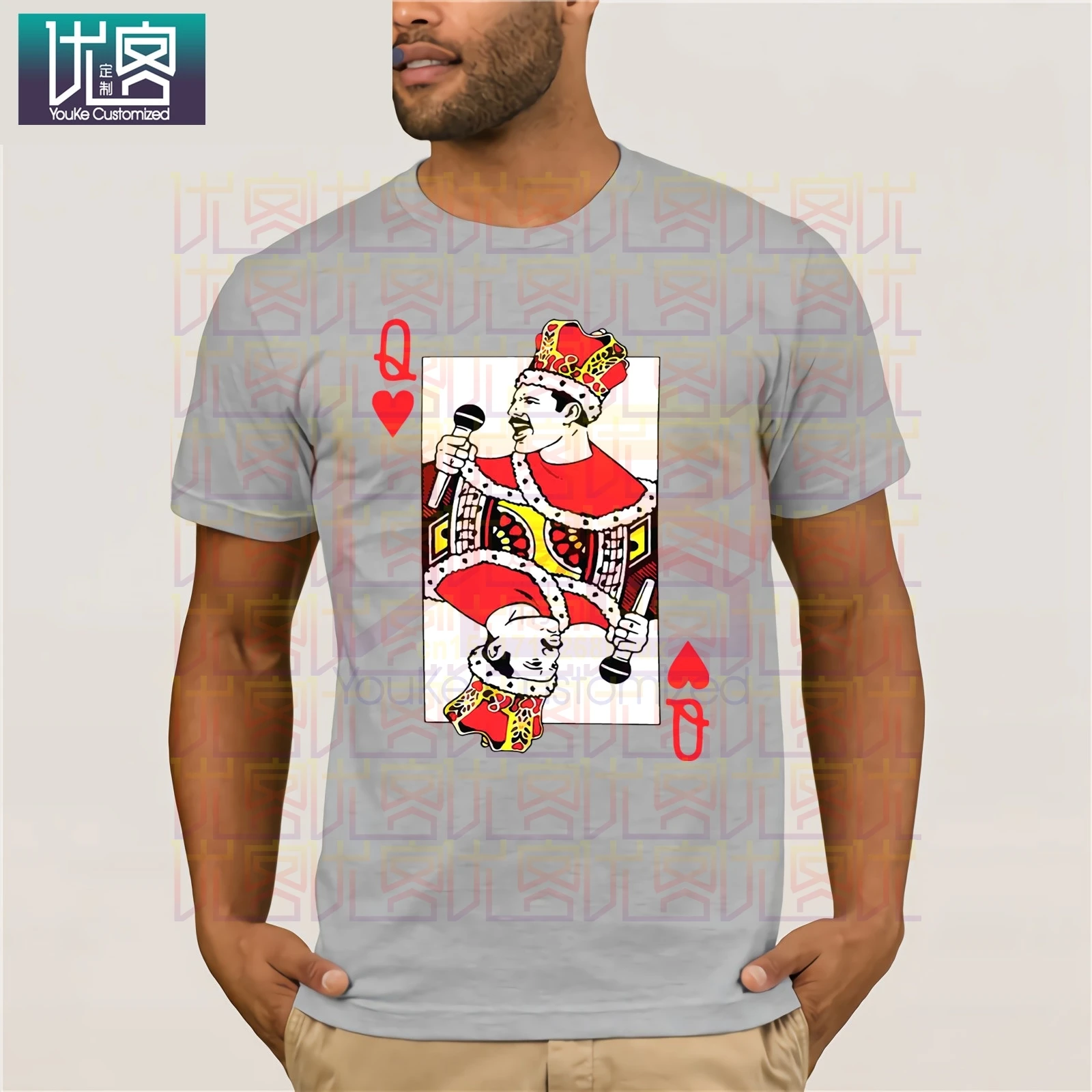 Freddie Mercury Q Joker 2019 Летняя мужская футболка с коротким рукавом популярная круглым