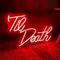 zpl tie death letter custom neon sign custom led lights bar home decoration propose wedding party decor personalized design gift